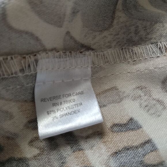 Erin London Vintage Animal Pattern Lightweight Zip Up Jacket Women's Size Medium - Picture 4 of 12